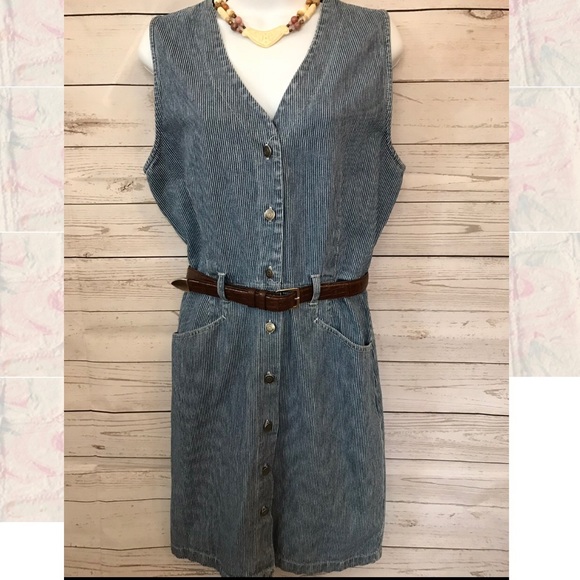 80s denim dress